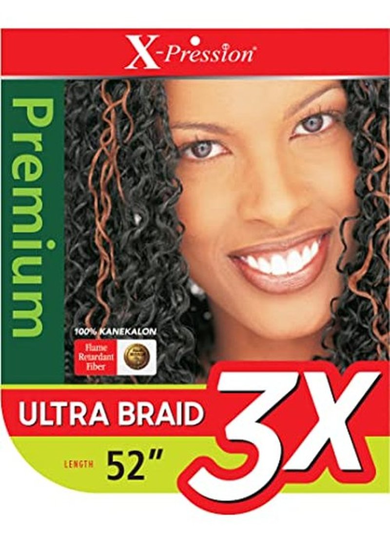 [5 PACK DEAL] Outre X-Pression Braid-Pre Stretched Braid 52" 3X 5 Packs (1)