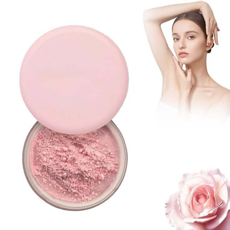 Blurring Setting Powder, 2024 New Waterproof Pink Setting Powder Makeup Setting Powder for All Skin Tones, Natural Makeup for A Whole Day (01#)