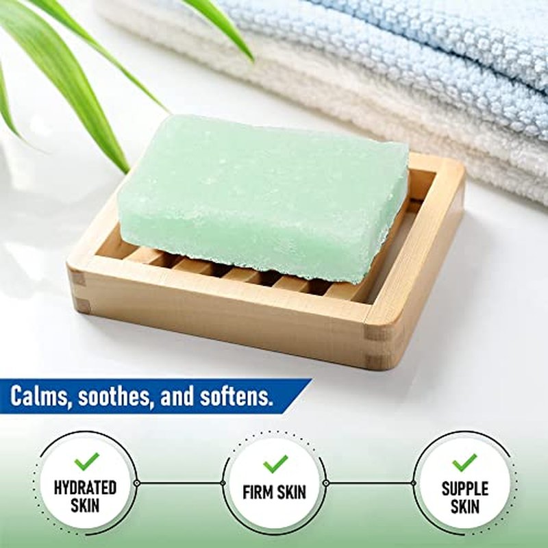T.Taio Esponjabon Aloe Vera Soap Sponge - Gentle Shower Scrubber - Cleaning Bath Wash Scrub - Dirt & Oil Removal - Massage & Lather Foot, Elbow, & Face - Bathroom Accessories - Fresh Aloe Vera Scent