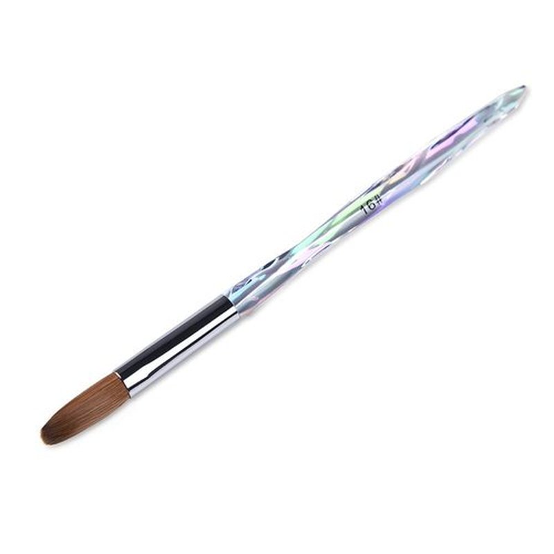 Rolabling Nail Art Brush Acrylic Brush Nail Pen with Symphony Diamond Handle Manicure Design Nail Art Tool (Set-1)