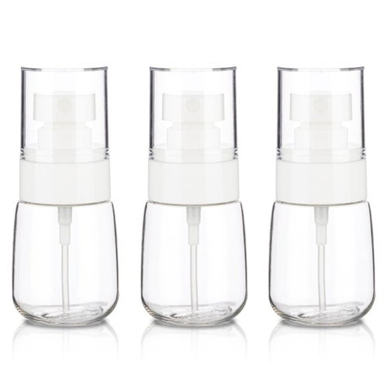 GIVITASOT 3pack Small Spray Bottle, 1oz Mini Spray Bottles, Clear Empty Travel Spray Bottle, Fine Mist Plastic Spray Bottles