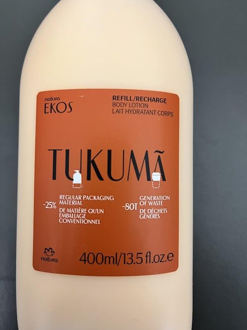 natura - Ekos Tukumã Replenishing Body Lotion Refill - Vegan Skin Care - Moisturize & Improve Skin Texture - Boost Hyaluronic Acid - Brazilian Beauty Secrets - Body Care - 13.5 fl oz (400ml)