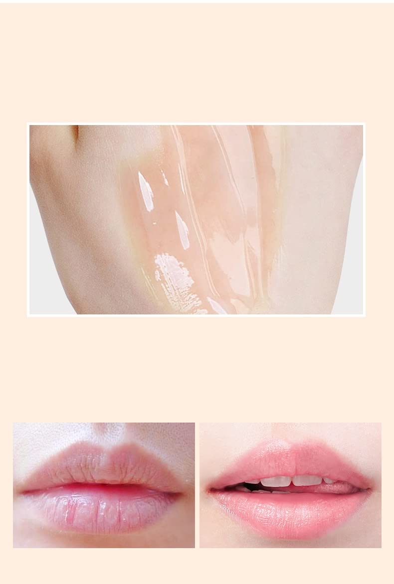 2 Pcs Bee Lip Balm Honey Pot,Honey & Strawberry Lip Mask Propolis Moisturizing Lip Balm.(Honey & Strawberry)