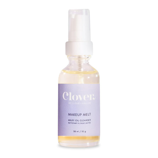 Clover Makeup Melt Cleansing Oil - Gentle Makeup Removal, Skin-Friendly Formula | Cruelty-Free & Vegan - 1 oz (30 ml)
