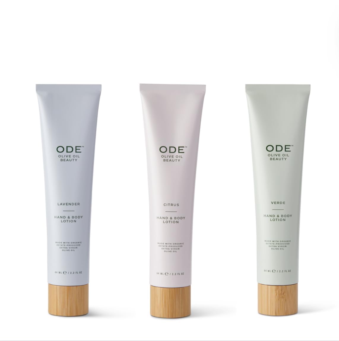 McEvoy Ranch Assortment On-the-Go Lotion Pack (3-pack) by ODE Olive Oil Beauty