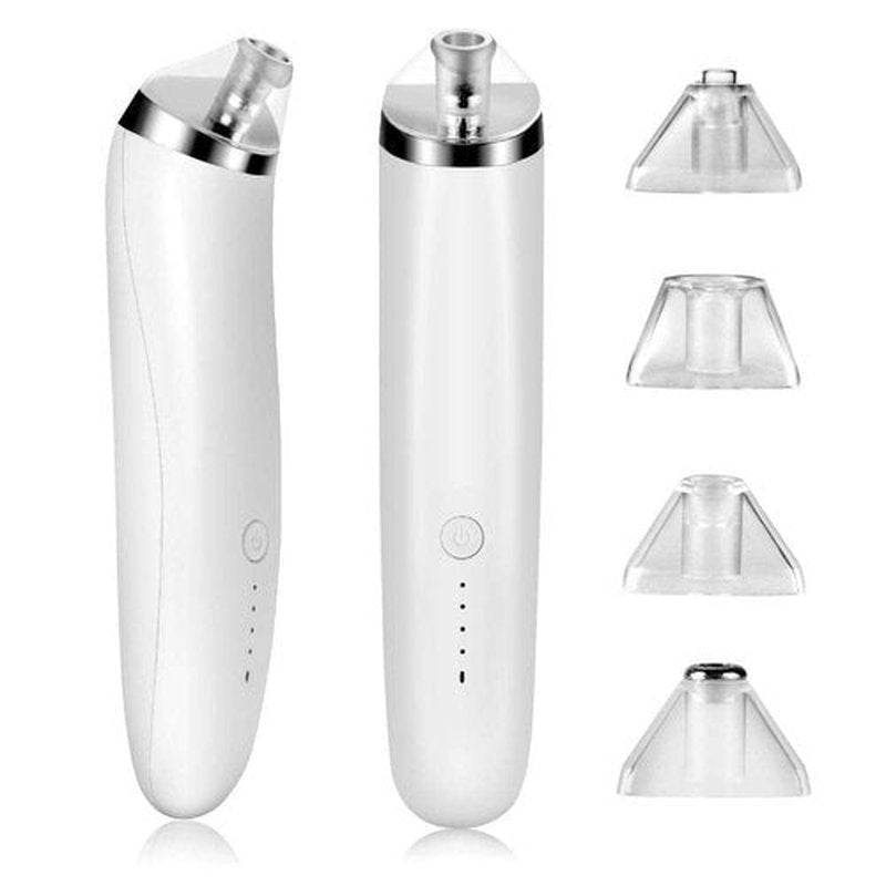 2024 Original - New 2.0 Blackhead Remover Pore Vacuum Cleaner, 3 Heads, Keratin Remover, Blackhead Vacuum Extractor, Facial Vacuum Suction Pore Cleaner, Pore Suction Cup Acne Pore Extractor (White)