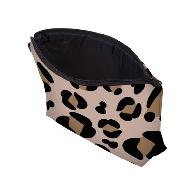 LOOMILOO Cosmetic Bag for Women, Adorable Roomy Makeup Bags Travel Water Resistant Toiletry Bag Accessories Organizer Liama Gifts (Leopard Print 51503)