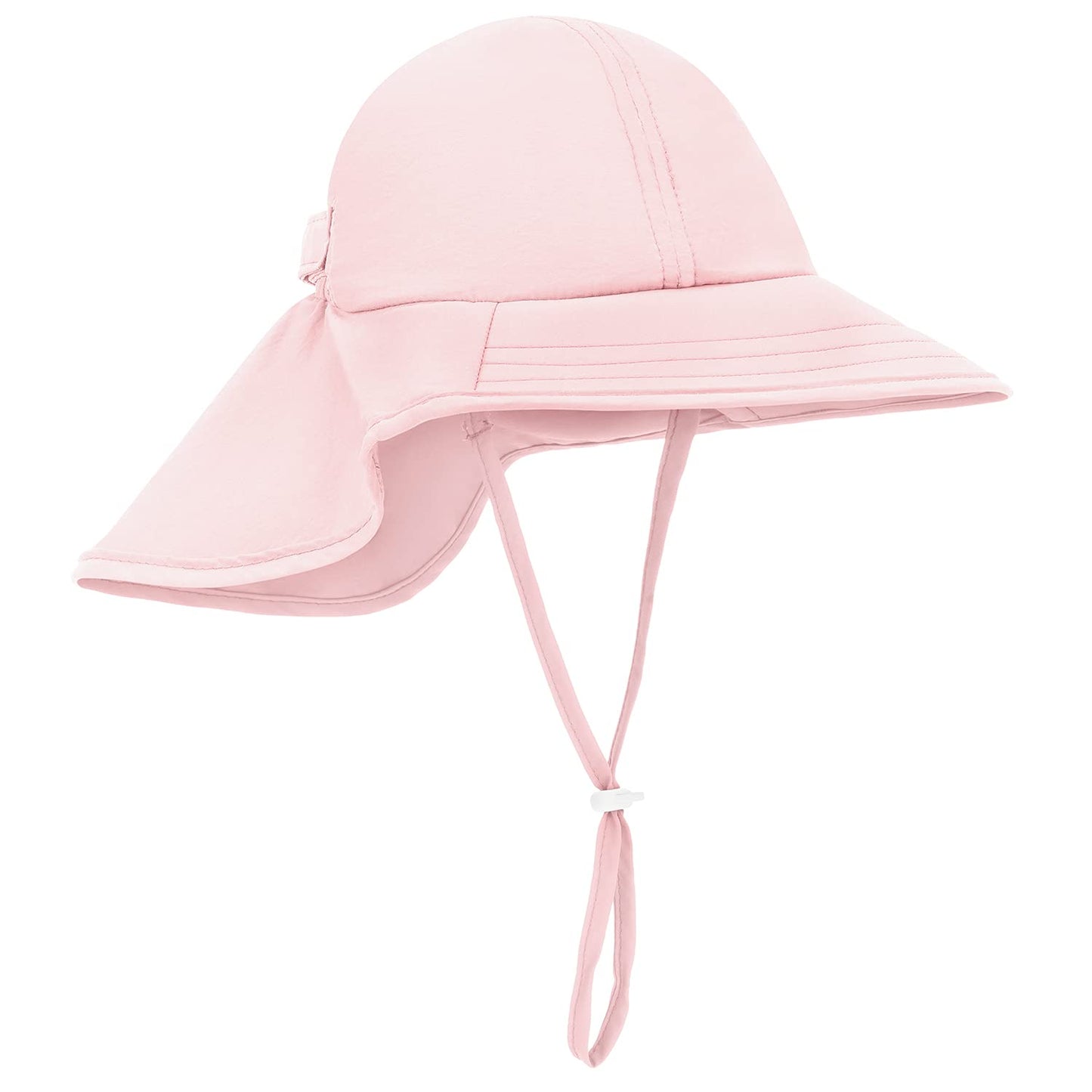 Zelda Matilda Sunhat Infant Toddler & Kids Summer Water Flap Baby Swim hat UPF 50 Boy & Girl Beach (US, Age, 6 Months, 24 Months, Light Pink)