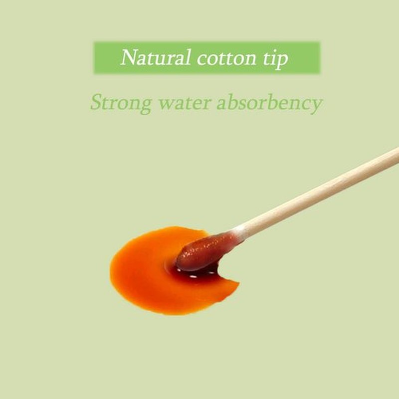 Bamboo Cotton Swabs 2000 Count|Double Round Biodegradable Cotton Buds|10 packs of 200ct