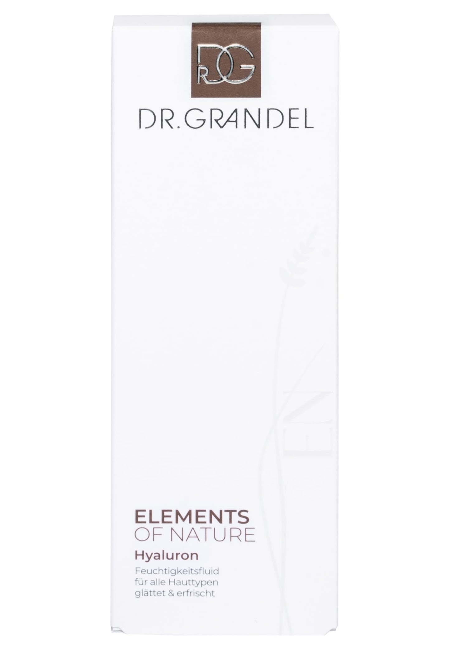 Dr. Grandel ELEMENTS OF NATURE Hyaluron – Light fluid, 24-hour moisturizer for the face, neck, and décolleté, with Depot Hyaluron and arginine, hydrating, smoothing, and quickly absorbed