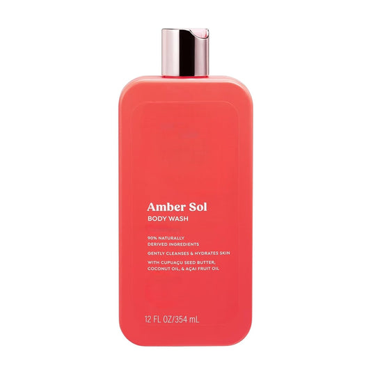 Amber Scent Hydrating Body Wash - Gentle Cleansing Shower Gel for Soft, Smooth Skin | 12 fl oz