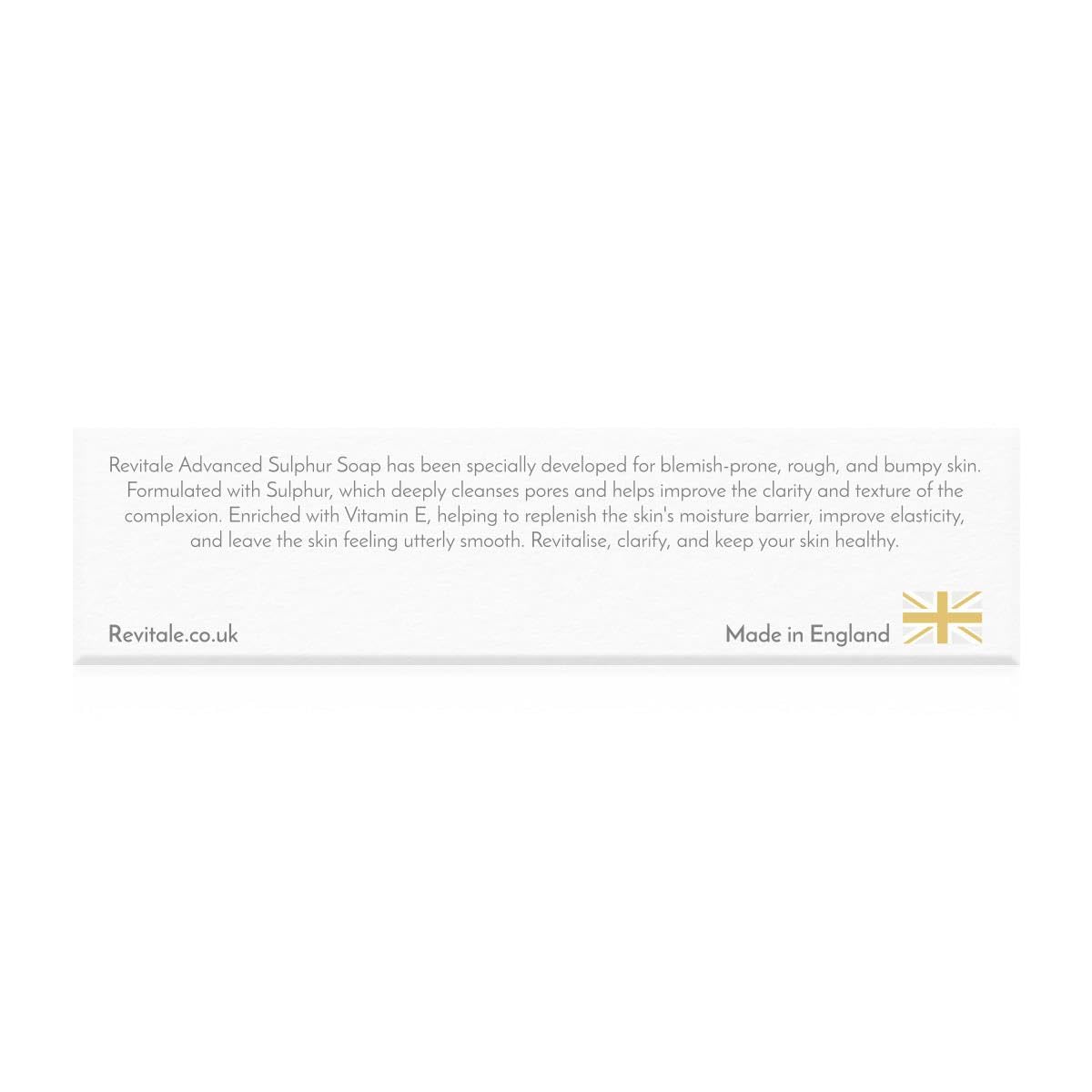 Revitalé Advanced Sulphur Soap - Blemish Control Cleansing Bar for Rough, Uneven Skin | 4.5 oz