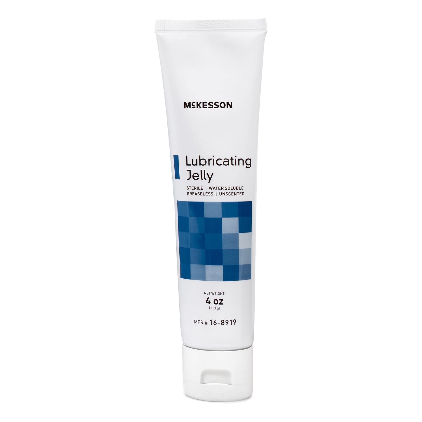 McKesson Lubricating Jelly, 4 oz [12 Count] Water Based Non-Sticky Lube, Water Soluble Lubricant Gel - for Surgical, Medical, Personal – Sterile Tube
