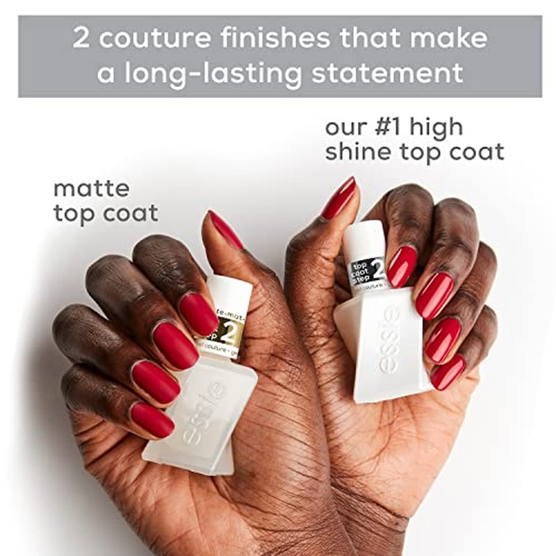 essie Gel Couture Long-Lasting Nail Polish, 8-Free Vegan, Pattern Play, Olive Green, Fab Totally Plaid, 0.46 Ounce (Pack of 2)