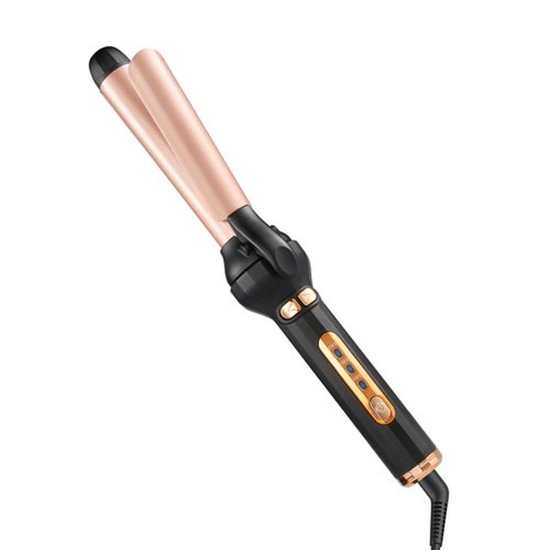 Curling Iron 1.18 Inch, Curling Wand for Long Hair and Short Hair, 3 Temperature Settings Ceramic Long Barrel Hair Curling Iron (Black)