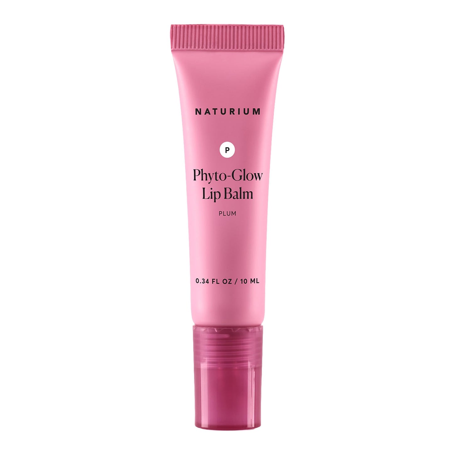 Naturium Phyto-Glow Lip Balm, Hydrating Lip Care with a Glossy Finish, 0.34 oz Plum
