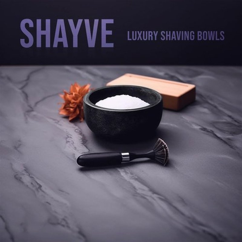 URBAN SOMBRERO ShayVe Shaving Bowl for Shaving Soap & Cream — Marble Shave Bowl For Shaving Soap & Cream — Exquisite Heat Insulated Wet Shaving Kit Addition (Light Grey Marble)