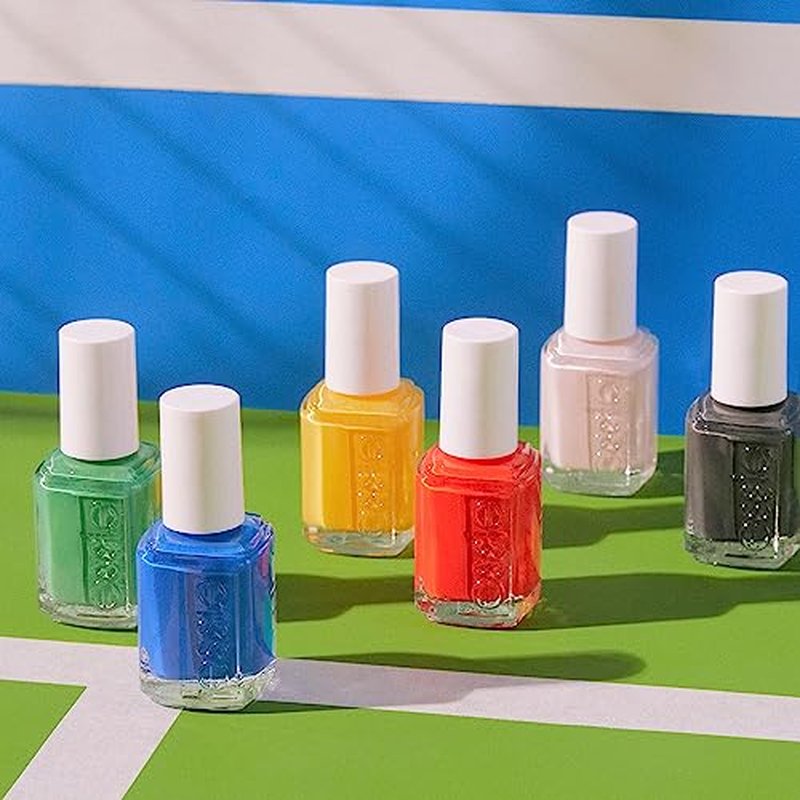 essie Salon-Quality Nail Polish Bundle, Black, Climbing High + All In One Base Coat and Top Coat, 0.46 fl oz each
