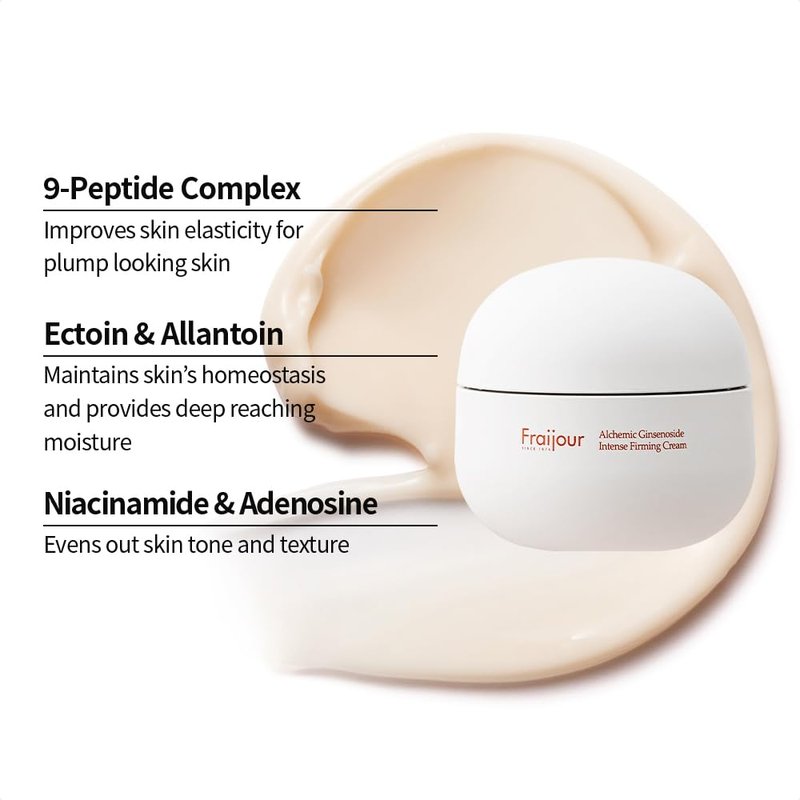 Fraijour Alchemic Ginsenoside Firming Cream - Triple Action Anti-Aging Formula with Peptides & 11 Fermented Extracts | 1.69 fl. oz.