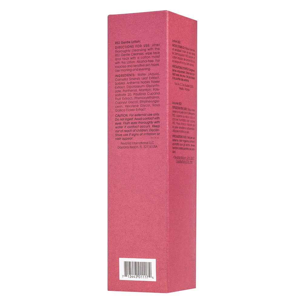Pevonia Ligne Rose RS2 Gentle Lotion for Face & Neck - Rosacea Treatment - Redness Reducing Skin Care - Restores Irritated Sensitive Skin - Specialty Facial Products - 4 fl oz