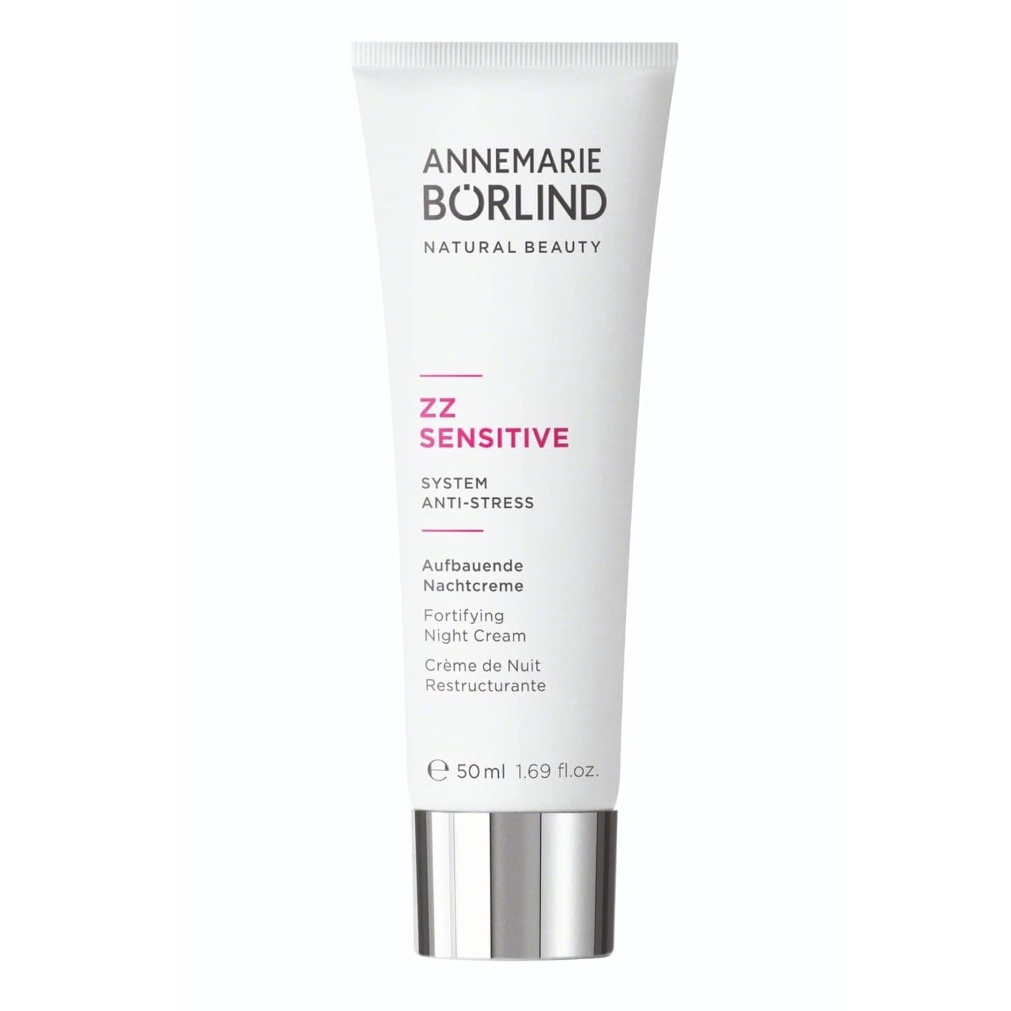 ANNEMARIE BÖRLIND – ZZ SENSITIVE Fortifying Night Cream – Natural Facial Moisturizer with Vitamin C + E and Golden Orchid Extract for Sensitive and Damaged Skin – Step 4 of 5-1.69 Oz.