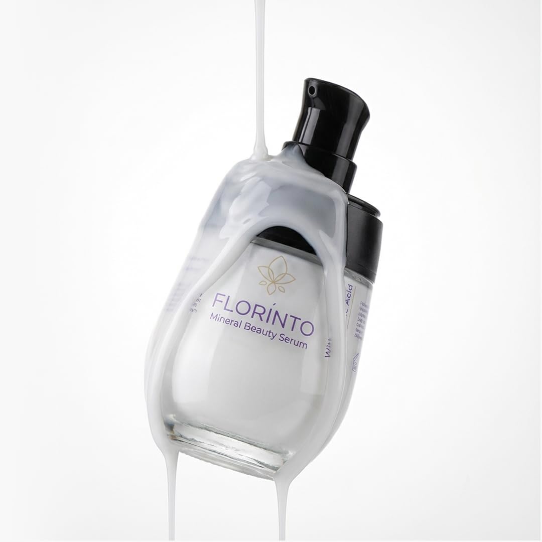 FLORÍNTO Mineral Beauty Serum – Hydrating & Firming Facial Serum with Dead Sea Minerals, Collagen & Argan Oil – Brightening & Moisturizing Skincare for All Skin Types