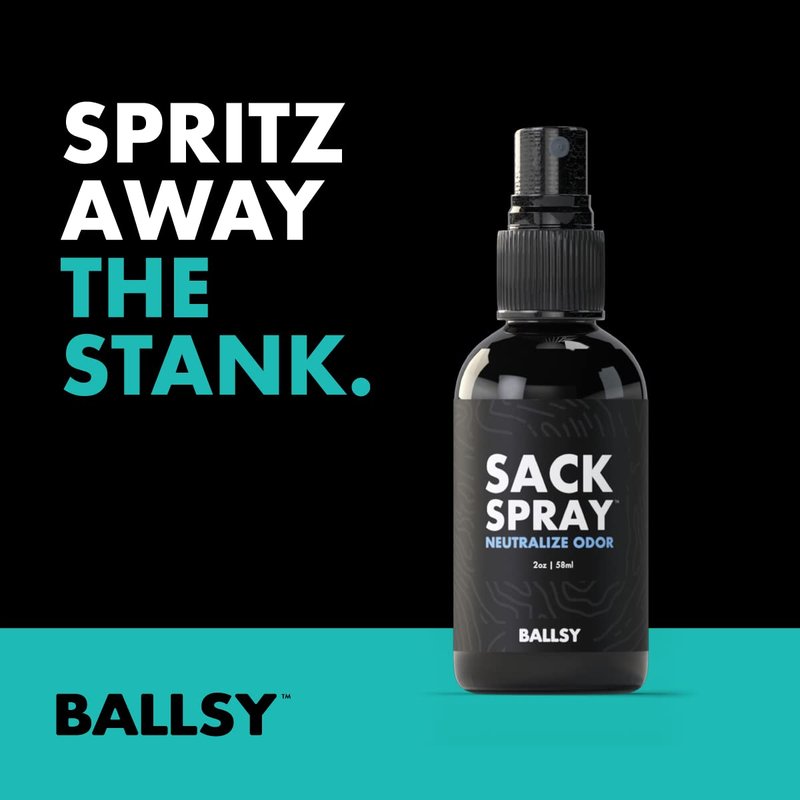 Ballsy Gift Set For Men - Jolly Jewels Pack with Body Wash, Deodorizing Spray & Cologne Rub | Men's Hygiene Essentials