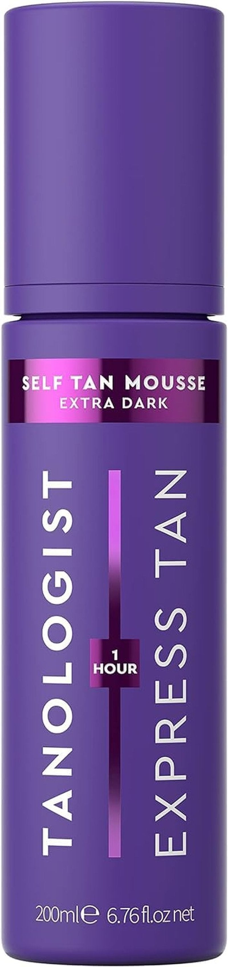 Tanologist Express Self Tan Mousse, Extra Dark - Hydrating Sunless Tanning Foam, Vegan and Cruelty Free - 6.76 Fl Oz