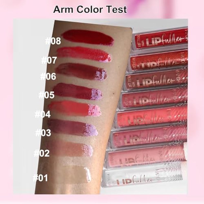 Crystal Lip Gloss Lip Plumper Gloss Tinted Lipgloss Lip Oil Teens Moisturizing Lipstick Lip Balm High Shine And Vegan Plumping Lip Gloss For Women Girls Long-Lasting Dry Lip Care 01