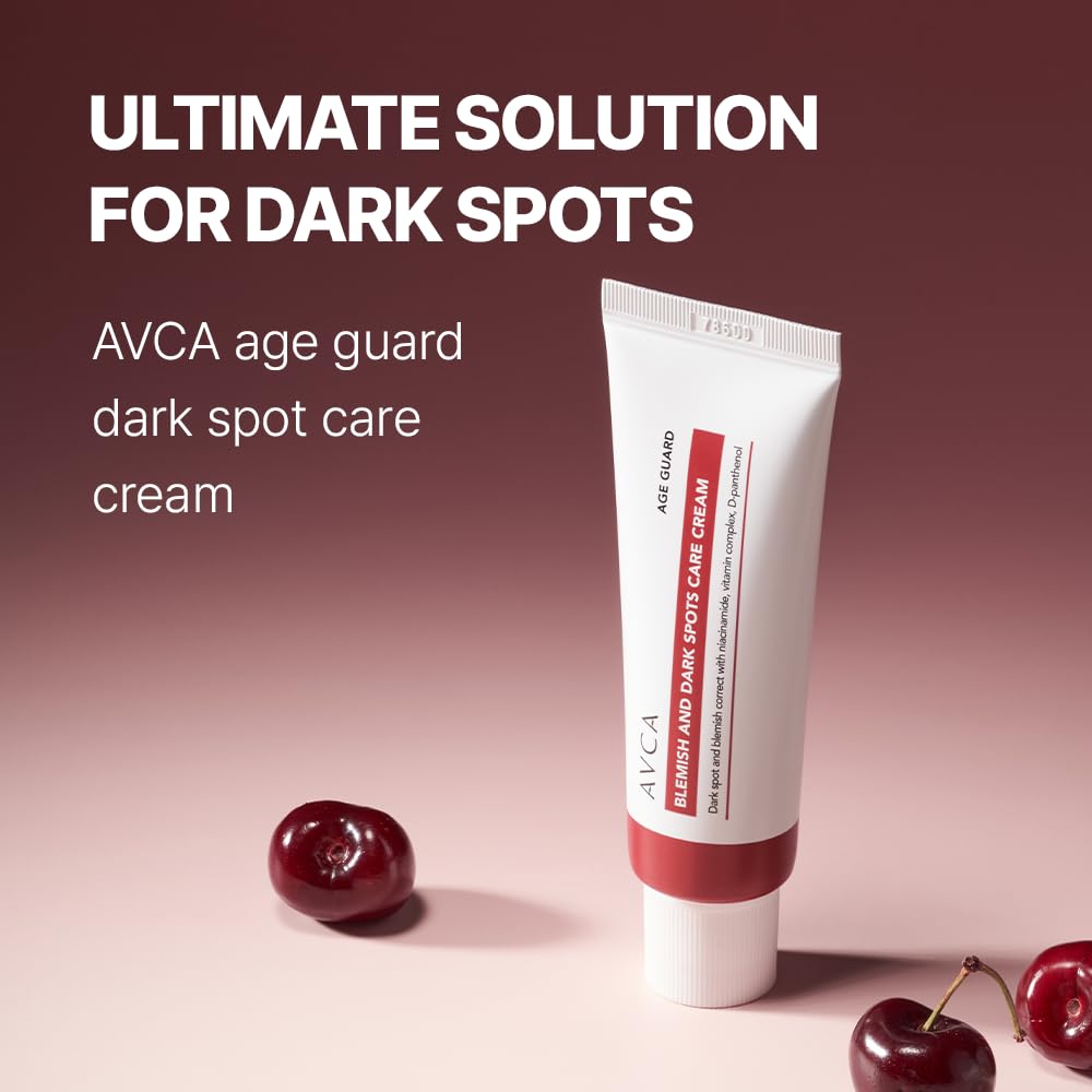 AVCA Age Guard Blemish & Dark Spot Care Cream - Korean Dark Spot Cream for Even Skin Tone and Skin Elasticity, Dark Spot Remover, Rapid Tone Repair (50ml/1.69fl.oz.)