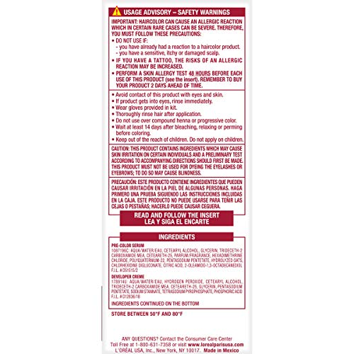 L'Oreal Paris Excellence Creme Permanent Hair Color, 1BB Velvet Black, 100 percent Gray Coverage Hair Dye, Pack of 1