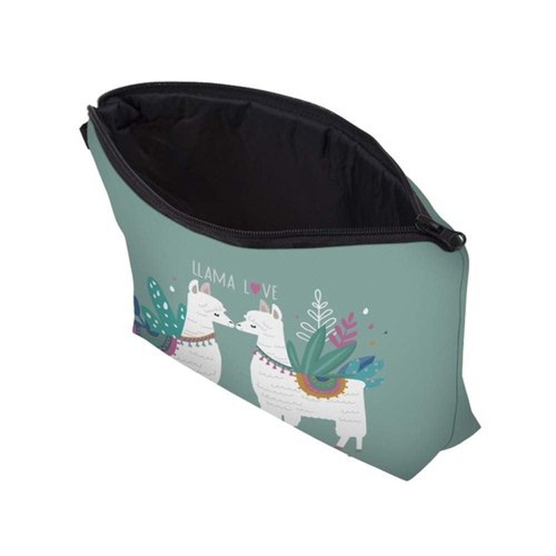 LOOMILOO Water Resistant Cute Small Makeup Bag, Nice Printing Cosmetic Bags Travelling case (llama gifts 51434)