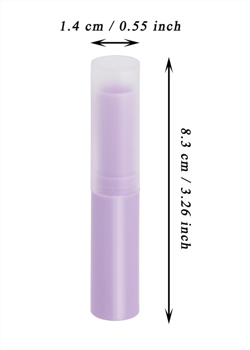 Mini Skater Empty Flavored Lip Balm Tubes - 25 Count | DIY Moisturizing Containers for Women (Purple)