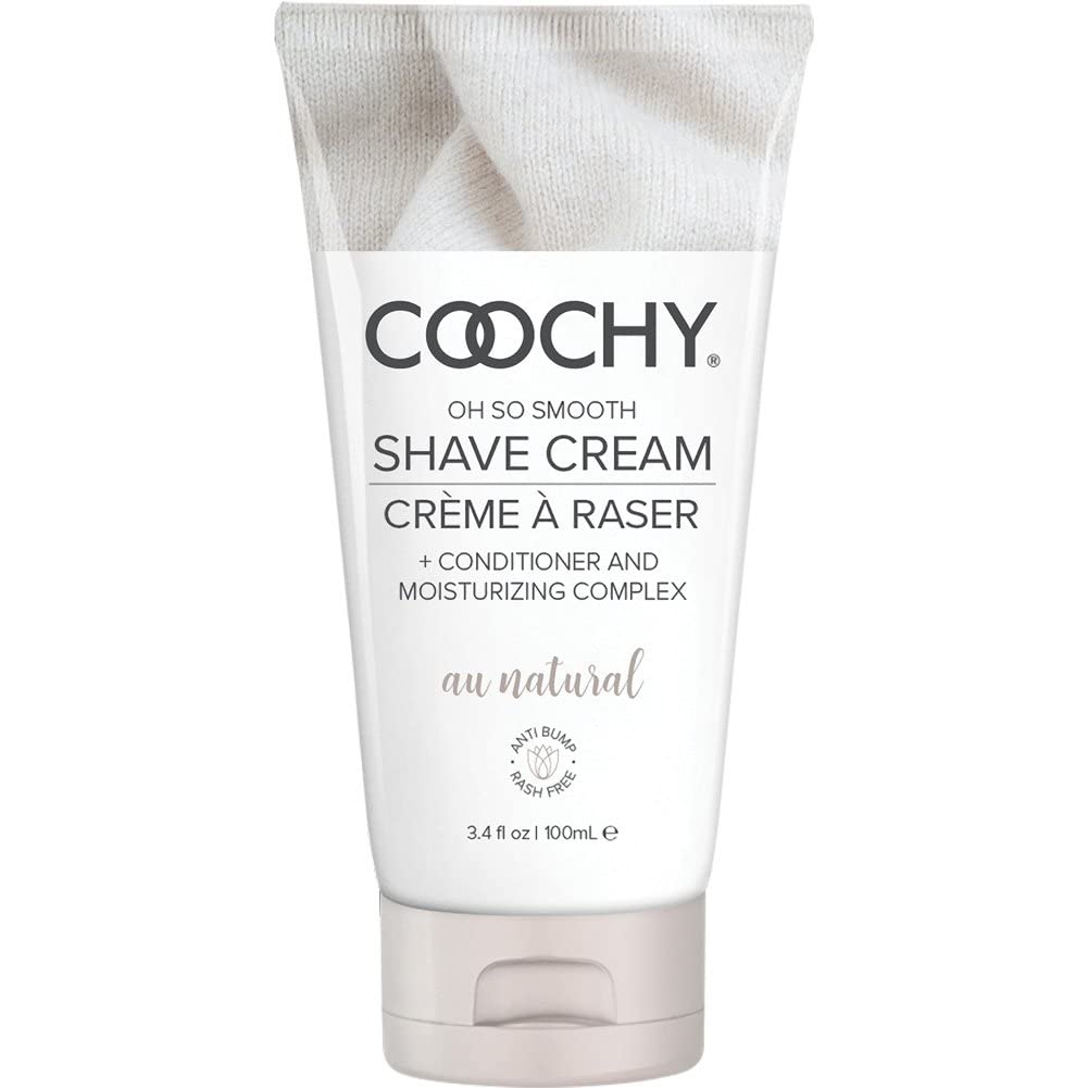 Coochy Shave Cream - Moisturizing Shave Lotion - Gentle Intimate Shaving Cream - For Bikini Area, Underarms, Legs & More - Rash-Free, Hydrating Formula - Au Natural, 12.5 oz