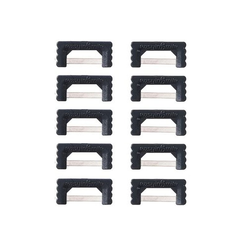 Easyinsmile Dental IPR Strip System 10Pcs Orthodontic Interproximal Reduction Enamel Kits (Black)