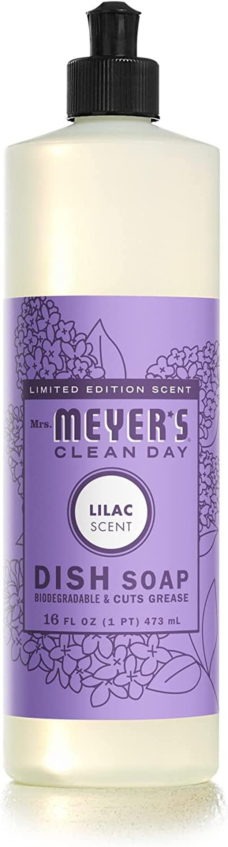 Mrs. MEYER'S CLEAN DAY Variety Pack, 1 Liquid Dish Soap Lilac, 16 OZ, 1 Liquid Hand Soap, Daisy, 12.5 OZ, 1 CT