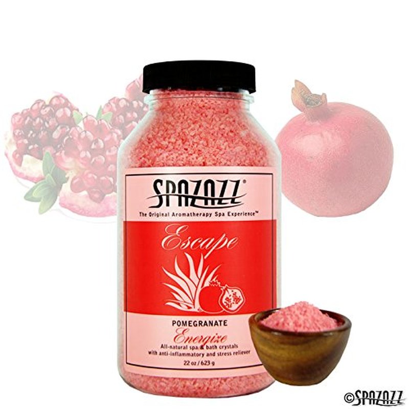 Spazazz SPZ-261 Escape Aromatherapy Crystals Container, 22-Ounce, Pomegranate Energize