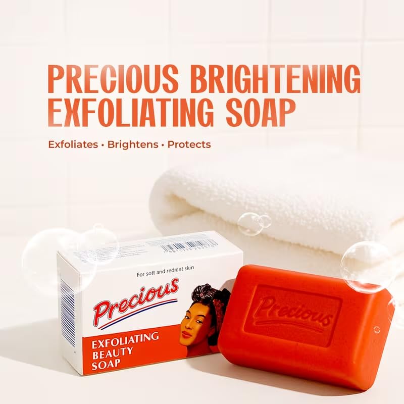 Exfoliating Beauty Soap Bar - Gentle Cleansing Soap for Smooth, Radiant Skin | Daily Use, 1 Bar