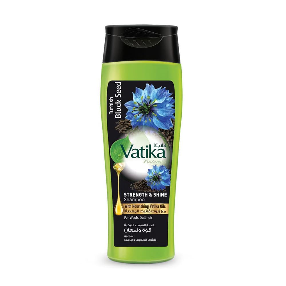Vatika Naturals Turkish Black Seed Shampoo - for Weak & Dull Hair, 400ml