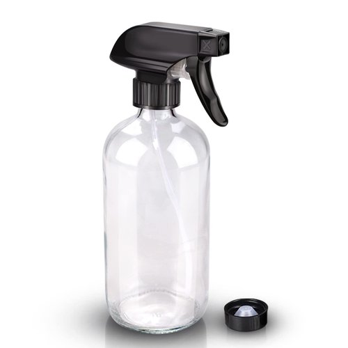 Wedama Glass Spray Bottles, 16 oz Glass Spray Bottles for Cleaning Solutions and Essential Oils, Refillable Empty Spray Bottle with Adjustable Nozzles for Alcohol, Plant and Hair Care (1 Pack)