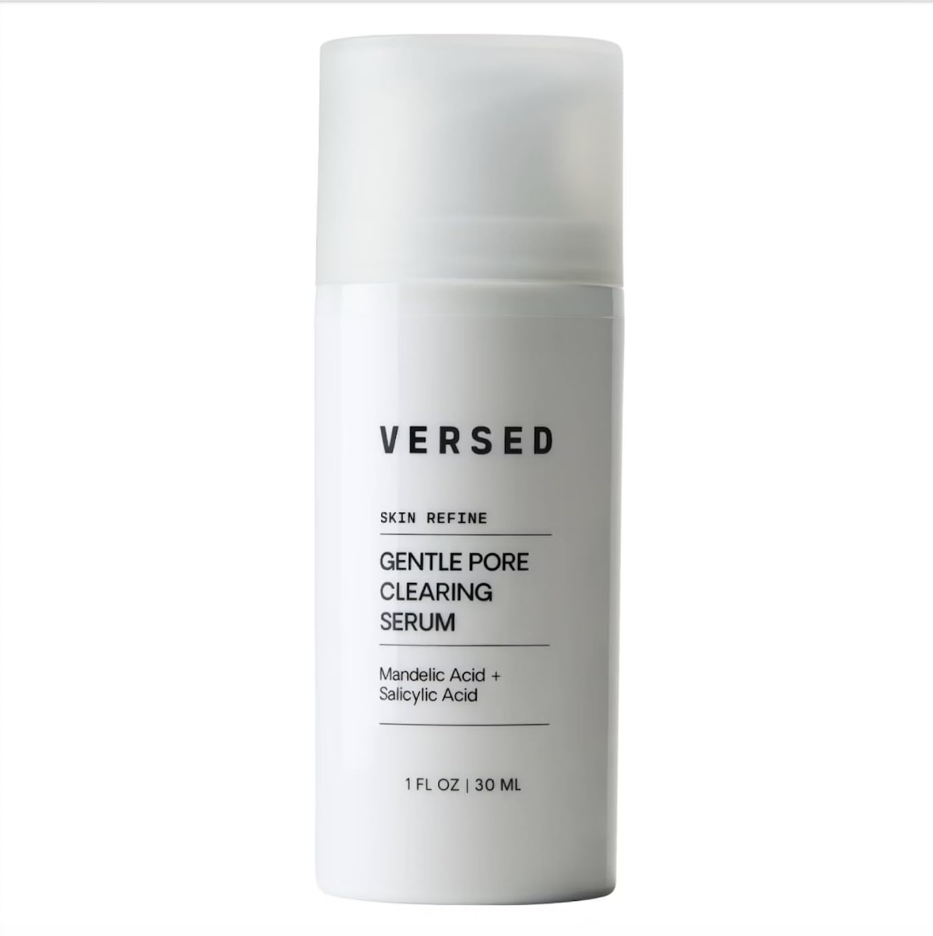 VERSED Skin Refine Gentle Pore Clearing Serum | Exfoliating Facial Serum with Salicylic Acid and Mandelic Acid for Clear Skin | Safe for Sensitive Skin, Vegan, 30 ml / 1 fl oz