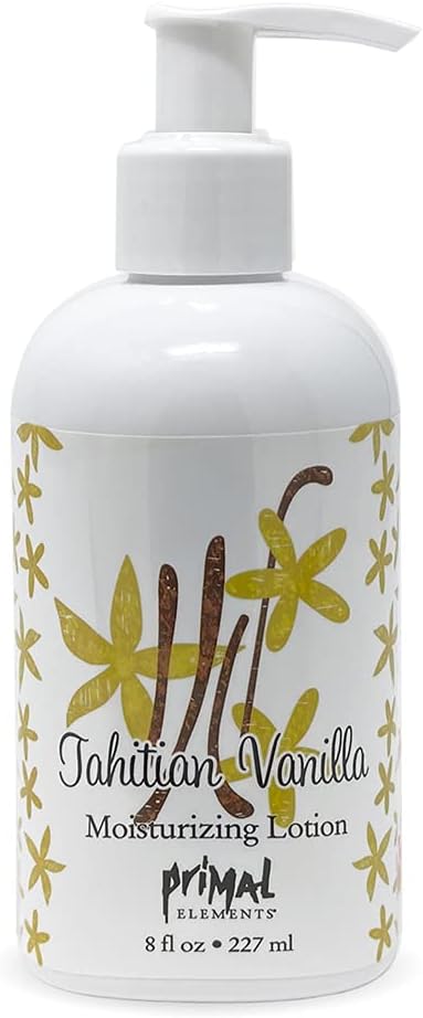 Moisturizing Shea Butter Body Lotion | Primal Elements Tahitian Vanilla - 8 oz