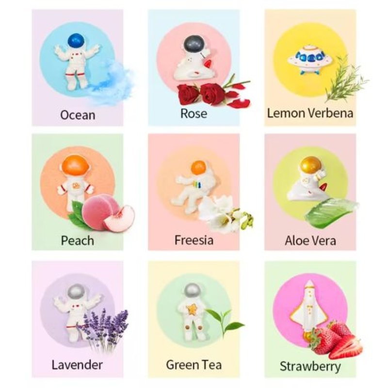 Leiky Life Princess Bath Bombs Luxury Fizzy Organic Natural Bath Bomb Gift Set Bubbling (Space), 1 Count (Pack of 9)