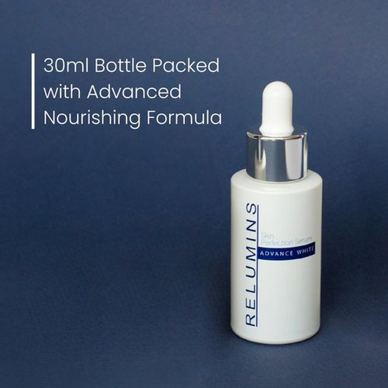 Relumins Advance White Skin Perfecting Serum - 7% AHA Formula for Stress and Sun Damage Skin Repair for Face, Helps Rebuild and Renew Skin Structure