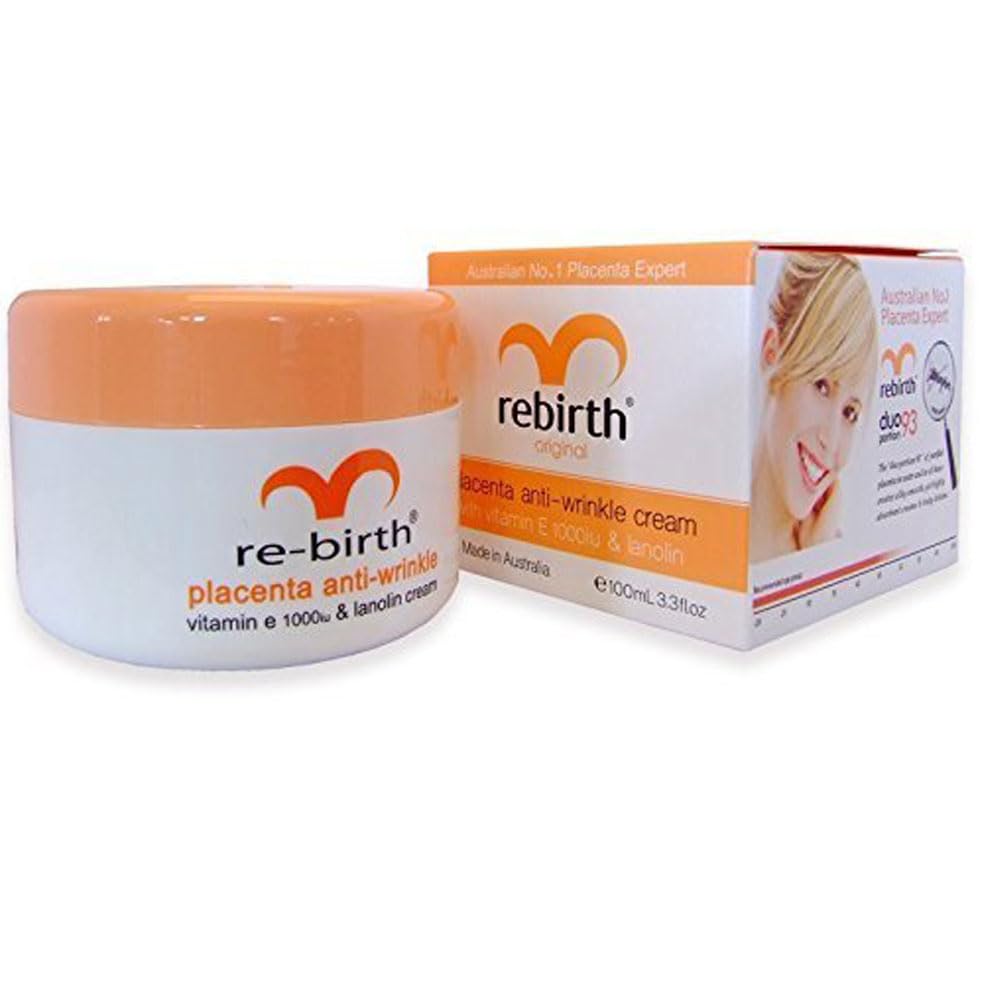 Rebirth Placenta Anti Wrinkle Cream 100 Ml. 3.3 Fl.oz 1pcs.