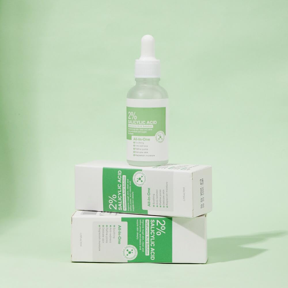 Salicylic Acid Solution (30 mL), Salicylic Acid 2% Solution, Gentle Exfoliating Serum for Smoother & Clearer Skin, Daily Use Facial Serum (1.05 fl oz)