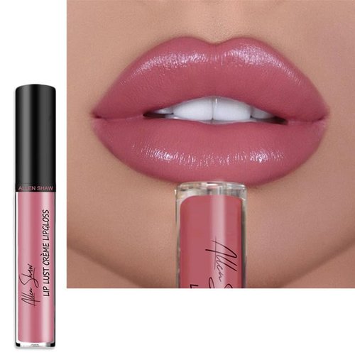 12 Color Cream Lip Gloss, 2025 New Long-Lasting Moisturizing Velvet Lip Lipstick, Waterproof,Non-Stick to Cup, Hydrating Lip Tint Natural Jelly Lipstick (05#, 1)