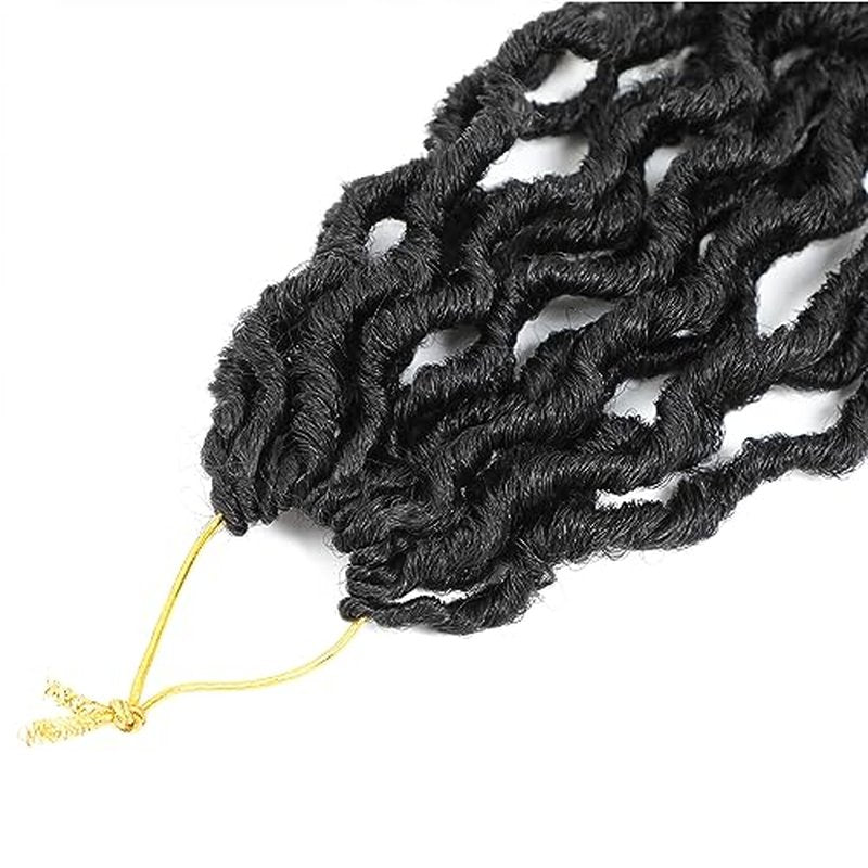 Karida Goddess Locs Crochet Hair 12 Inch, 8 Packs Upgraded Crochet Hair for Black Women, Pre Looped Crochet Faux Locs With Curly Ends (12 Inch (Pack of 8), TPurple#)