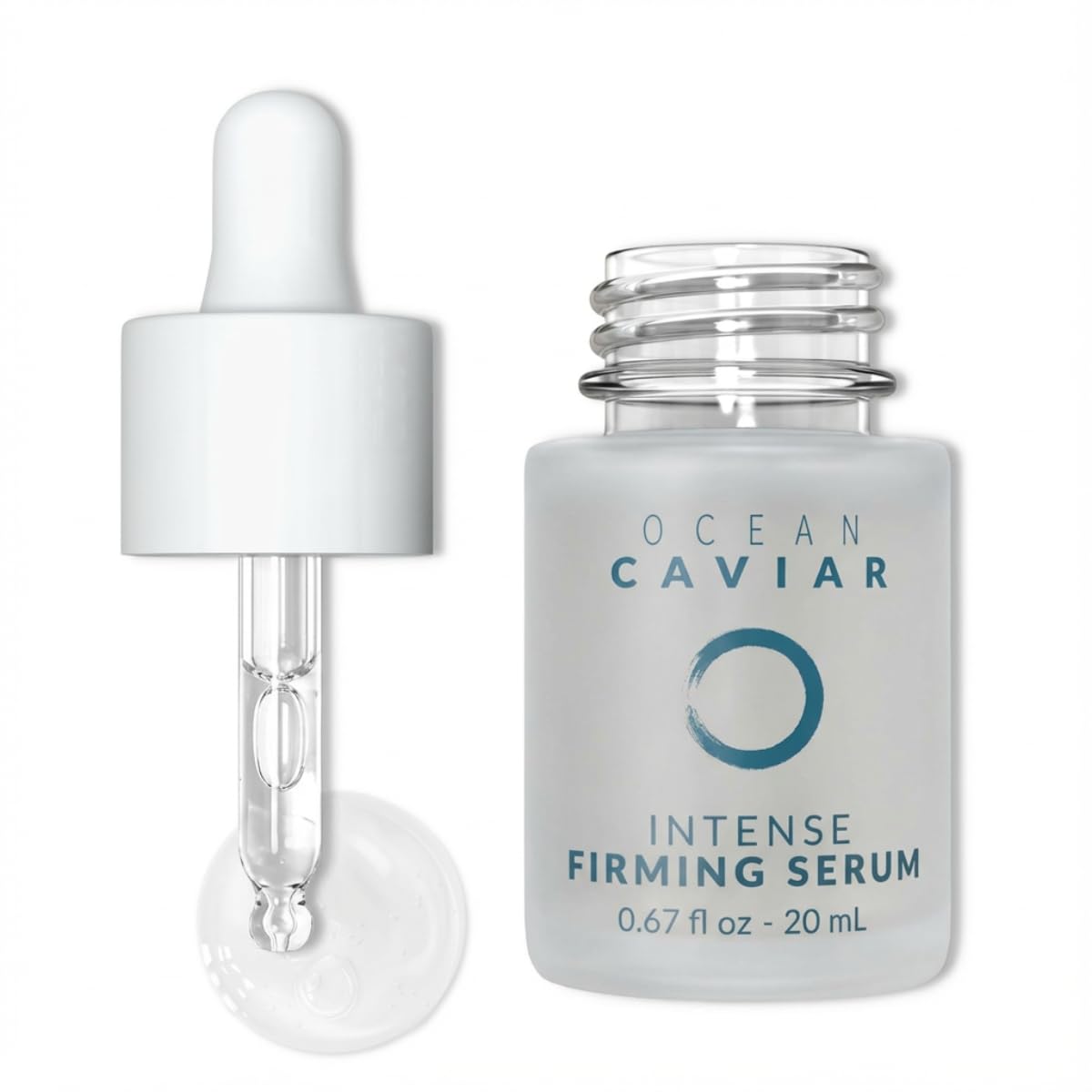 Noche Y Dia Caviar Intense Firming Serum - Anti Aging Face Serum with Vitamin E - Firm & Lift Skin - Targets Fine Lines & Wrinkles - 20mL (.67 fl oz)