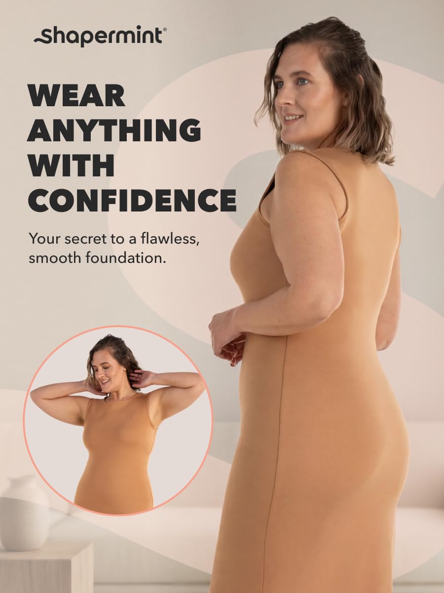 SHAPERMINT Shapewear for Women - High-Waisted Shapewear Tummy Control Shorts, Thigh Slimmer, Underwear for Women Nude